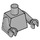 LEGO Mittleres Steingrau Torso mit Arme und Hände (76382 / 88585)