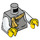 LEGO Medium Stone Gray Town Master Minifig Torso (973 / 76382)