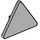 LEGO Mittleres Steingrau Dreieckig Sign mit geteiltem Clip (30259 / 39728)