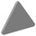 LEGO Medium Stone Gray Triangular Sign with Split Clip (30259 / 39728)