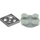 LEGO Medium Stone Gray Turntable 2 x 2 with Medium Stone Gray Top (74340)