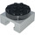 LEGO Medium Stone Gray Turntable Legs with Black Top (30516 / 76514)