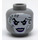 LEGO Medium Stone Gray Ultra Violet Minifigure Head (Recessed Solid Stud) (3626 / 37259)