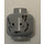 LEGO Medium Stone Gray Vader Head without Eyebrows (Safety Stud) (3626 / 52342)