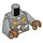 LEGO Medium Stone Gray Valkyrie Minifig Torso (973 / 76382)