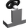 LEGO Gris pierre moyen Véhicule Console avec Noir Volant (3829 / 73081)
