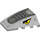 LEGO Medium Stone Gray Wedge 4 x 4 Triple Curved without Studs with Rhino head with Yellow Eyes (47753 / 84830)