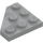 LEGO Medium Stone Gray Wedge Plate 3 x 3 Corner (2450)