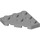 LEGO Medium Stone Gray Wedge Plate 3 x 3 Corner (2450)