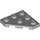 LEGO Medium Stone Gray Wedge Plate 3 x 3 Corner (2450)