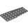 LEGO Medium Stone Gray Wedge Plate 4 x 9 Wing with Stud Notches (14181)