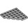 LEGO Medium Stone Gray Wedge Plate 6 x 6 Corner (6106)