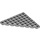 LEGO Medium Stone Gray Wedge Plate 8 x 8 Corner (30504)