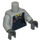 LEGO Medium Stone Gray Welder Torso with Blue Overalls (973 / 88585)