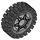 LEGO Medium Stone Gray Wheel Ø24 x 7 with Black Tire (74214)