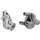 LEGO Gris pierre moyen Roue Bearing avec Trois Pins avec Faisceau Cadre avec Roue Bearing Socket