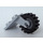 LEGO Medium stengrå Wheel fork 2 x 2 with Dark Stone Gray wheel Centre and Tire Offset Tread with Band Around Center of Tread