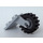 LEGO Medium Stone Gray Wheel fork 2 x 2 with Dark Stone Gray wheel Centre and Tire Offset Tread with Band Around Center of Tread