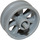 LEGO Medium Stone Gray Wheel Rim Ø14.6 x 6 with Spokes and Stub Axles (50862)