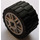 LEGO Medium stengrå Wheel Rim Ø18 x 14 with Axle Hole with Tire 24 x 14 Shallow Tread (Tread Small Hub) without Band around Center of Tread