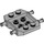 LEGO Medium Stone Gray Wheels Holder 4 x 4 x 2/3 with Hole (24326)