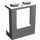 LEGO Gris pierre moyen Fenêtre Cadre 1 x 2 x 2 avec 2 trous en bas (2377)