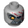 LEGO Medium Stone Gray Winzar Head (Recessed Solid Stud) (12873 / 14399)
