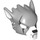 LEGO Medium Stone Gray Wolf Mask with Scars and White Ears (11233 / 12827)