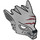 LEGO Medium Stone Gray Wolf Mask with Stubble and Dark Red Gashes (11233 / 12828)