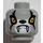 LEGO Medium Stone Gray Worriz Head (Recessed Solid Stud) (3626 / 12869)