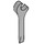 LEGO Medium Stone Gray Wrench with Pry Bar (4006 / 88631)