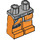 LEGO Medium Stone Gray X-Wing Pilot Hips and Orange Legs with Three Leg Flares (3815)