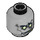 LEGO Medium Stone Gray Zombie Groom Head (Recessed Solid Stud) (3626 / 10877)