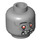 LEGO Medium Stone Gray Zombie Head (Safety Stud) (11768 / 15119)