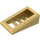 LEGO Metallic Gold Slope 1 x 2 x 0.7 (18°) with Grille (61409)