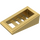 LEGO Metallisches Gold Steigung 1 x 2 x 0.7 (18°) mit Gitter (61409)