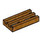 LEGO Metallisk guld Flise 1 x 2 Grille (med bundspor) (2412 / 30244)