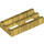 LEGO Metallisches Gold Fliese 1 x 2 Gitter (mit Bottom Groove) (2412 / 30244)