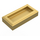 LEGO Metallisches Gold Fliese 1 x 2 mit Nut (3069 / 30070)