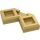 LEGO Metallic Gold Tile 2 x 2 Corner with Cutouts (27263)