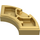 LEGO Metallisches Gold Fliese 2 x 2 Gebogen Ecke (27925)