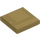 LEGO Metallic Gold Tile 2 x 2 with Groove (3068 / 88409)