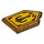LEGO Metallic Gold Tile 2 x 3 Pentagonal with The Crossbow of Merlok Power Shield (22385 / 36215)
