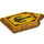 LEGO Metallic Gold Tile 2 x 3 Pentagonal with The Crossbow of Merlok Power Shield (22385 / 36215)