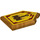LEGO Metallic Gold Tile 2 x 3 Pentagonal with The Hammer of Merlok Power Shield (22385 / 36219)