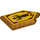 LEGO Metallic Gold Tile 2 x 3 Pentagonal with The Sword of Merlok Power Shield (22385 / 36218)