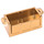 LEGO Metallisches Gold Treasure Chest Unterseite mit Schlitzen hinten (4738 / 54195)