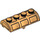 LEGO Or métallique Treasure Chest Couvercle 2 x 4 avec charnière épaisse (4739 / 29336)