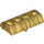 LEGO Metallic goud Schatkist Deksel 2 x 4 met dik scharnier (4739 / 29336)