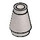 LEGO Metallic Silver Cone 1 x 1 with Top Groove (28701 / 59900)